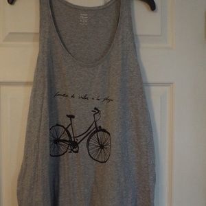 Grey Graphic Tank